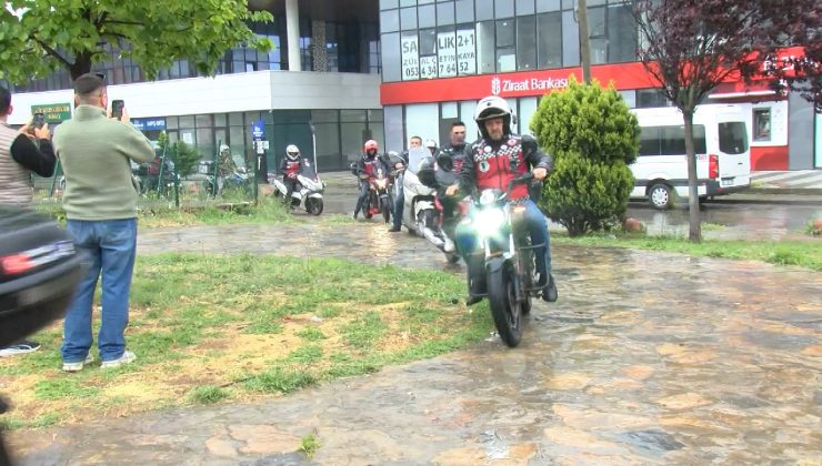 Motosikletlilerden Oğuz Murat Aci ve Mert Çakır için ‘Adalet konvoyu’