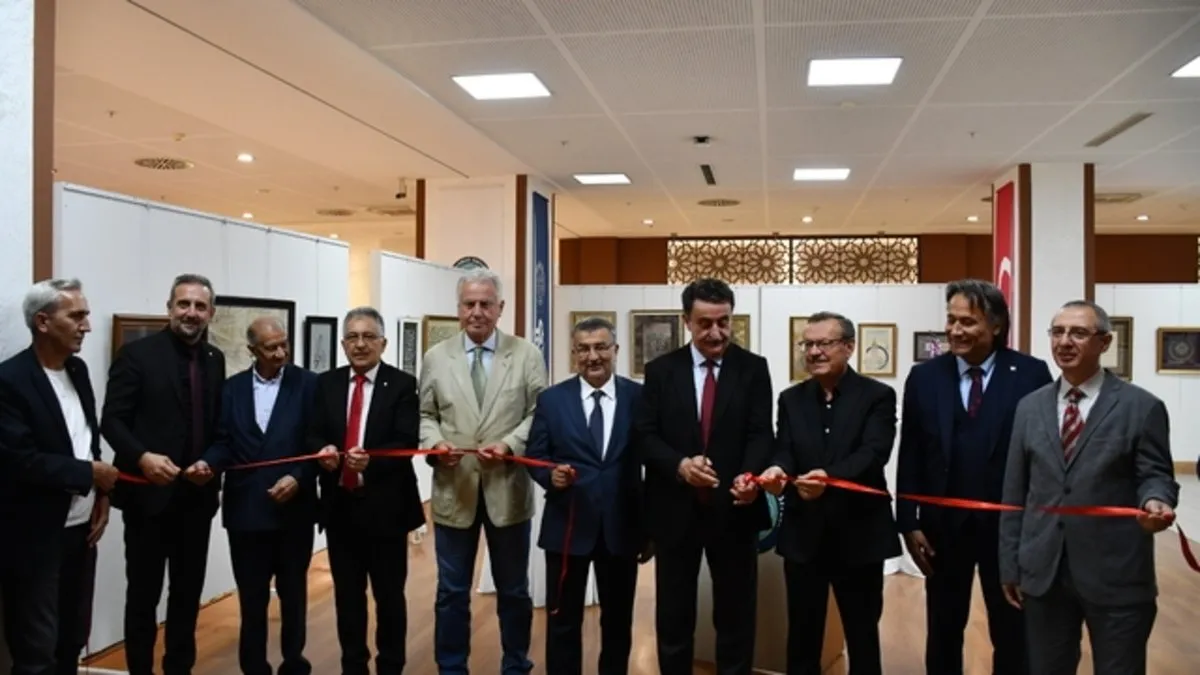 BUÜ’de Geleneksel Türk Sanatları Bölümü öğretim elemanları tarafından “50. Yıl Sergisi” açıldı