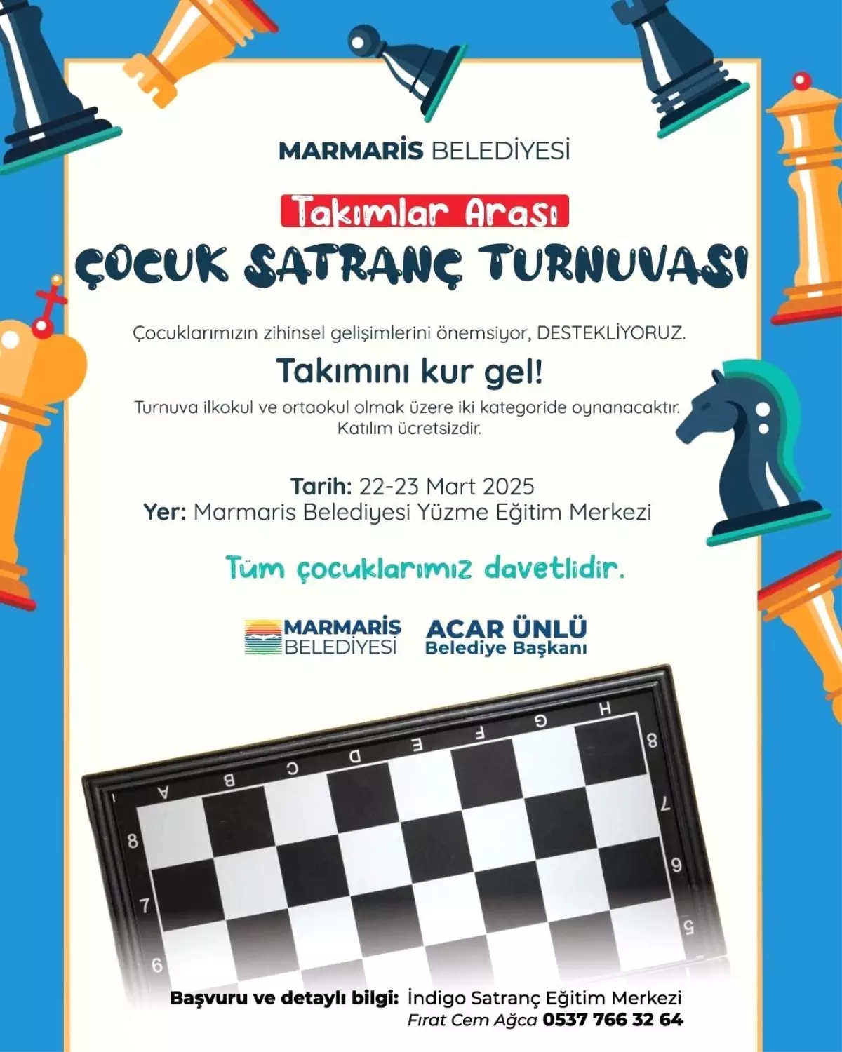 Marmaris’te Satranç Turnuvası Düzenleniyor